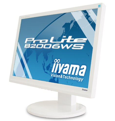 Cover image : iiyama 20インチワイド光沢液晶ディスプレイ 3系統入力装備 ピュアホワイト PLB2006WS-GW1