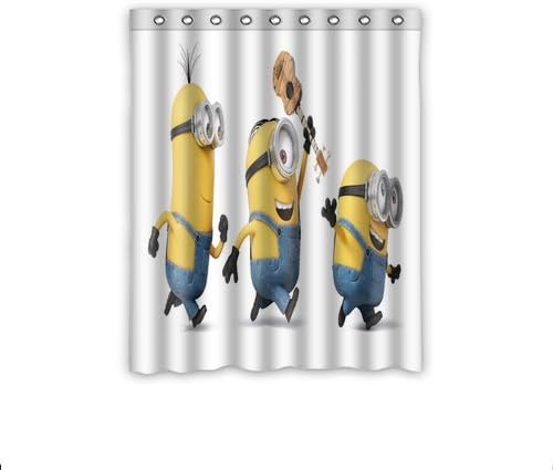 Daniellestore Custom Minions Cartoon Window Curtain Drapery/Panels/Treatment Polyester Size 52w x 63h inches(One Piece)