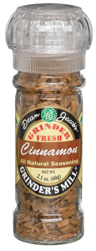 Dean Jacobs Cinnamon , 2.1-Ounce Grinder Jars (Pack of 6) by Dean Jacobs