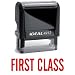 FIRST CLASS Red Office Stock Self-Inking Rubber Stamp