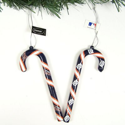 Buy DETROIT TIGERS OFFICIAL CANDY CANE CHRISTMAS ORNAMENTS (6) by Forever Collectibles