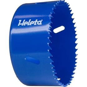3-1 2 Bi-Metal Hole Saw (HSS-M42 Steel) - Used for Iron, Non-Ferrous Metals, Alloy Steel, Stainless... by Heleta