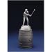 Follow Through Position Golfing Themed English Pewter Bottle Stopper