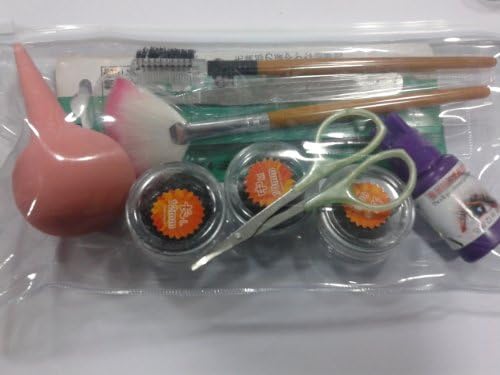 False Eyelashes Eyelash Extension Set Kit w/ Brush, Clips, Curlers Rods