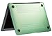 Macbook Air 11 inches Rubberized Hard Case for model A1370 & A1465, GRAFICO Endless Sea Design with Green Bottom Case, Come with Keyboard Cover