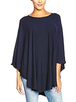 SO Cachemire & Knitwear Poncho Salome (Azul Oscuro)