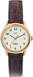 Timex Women's 20071 Easy Reader With Date, Brown Leather Watch