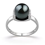 Francine Black 8-9mm AAA Japanese Akoya 14 Karat Gold Pearl Ring