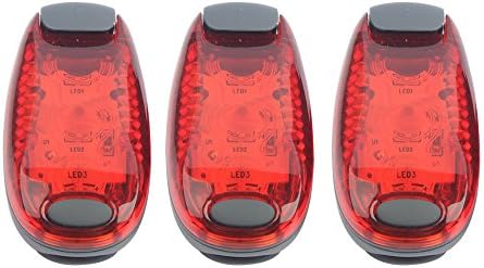 【3 Pack】LED Safety Light - Clip to Clothes or Strap to Wrist, Ankle, Bike Post, Dog Collar, or Just About Anywhere(FREE BONUS 6 x Extra Cr2032 Batteries and 1 x Mini-screwdriver)
