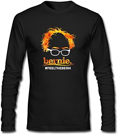 Yusij Men's Bernie Sanders For President Feel The Bern Long Sleeve T-shirt