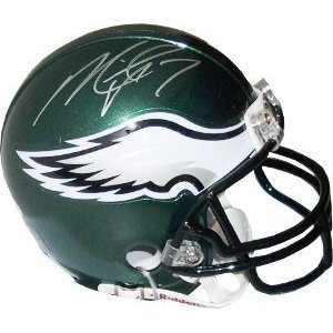 GAI Authentic Michael Vick Autograph Philadelphia Eagles Mini Helmet w/ Display Case