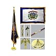 West Virginia 3ft x 5ft Flag Flagpole Base and Tassel