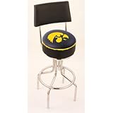 Iowa Hawkeyes 25 Tulip base Swivel Bar Stool with 4 Thick Seat