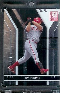 2004 Donruss Elite Extra Jim Thome Philadelphia Phillies Baseball Card #128 - Mint Condition - In Protective Display Case !