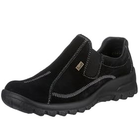 Rieker Eike L7160-00, Damen Slipper, schwarz, (schwarz 0)