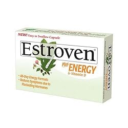 Estroven Plus Energy & Vitamin D Caplets, 40-Count Boxes (Pack of 2)