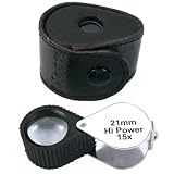 15X Jewelers Loupe Chrome Diamond Watch Coin Stamp New