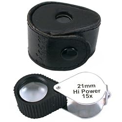 15X Jewelers Loupe Chrome Diamond Watch Coin Stamp New