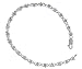 Sterling Silver Diamond Crossover Tennis Bracelet