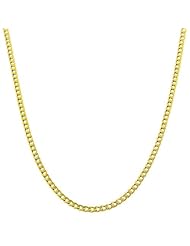 10 Karat Yellow Gold 2.4-mm Curb Link Necklace (16 Inch)