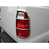 307D Ford Super Duty 2008 - 2011 Truck Chrome ABS Tail Light Insert Accent (D Style) by TFP
