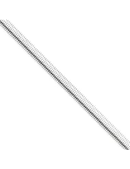.925 Sterling Silver 5mm Flat Oval Snake Chain
