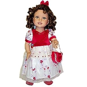 Doll Clothes for 18 American Girl Dolls - Velvet and Organza Doll Gown - Complete SET by