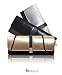 BG Silk Satin Clutch with Bold Black Band Clutch Evening Bag