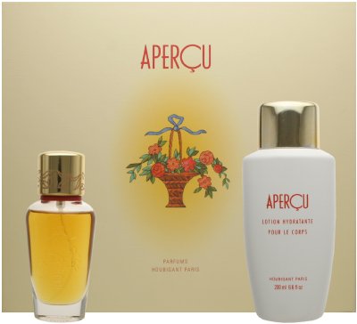 Apercu by Houbigant for Women 2 Piece Set Includes: 1.67 oz Eau de Toilette Spray + 6.6 oz Perfumed Body Lotion