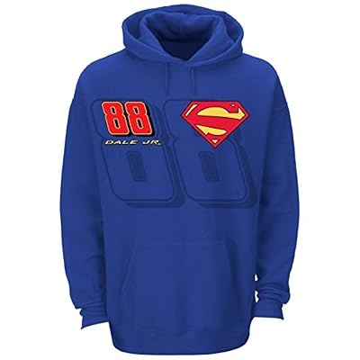 Dale Earnhardt Jr. #88 NASCAR 2014 Superman Hooded Sweatshirt- Royal Blue