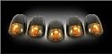 Recon 264146BK Smoked Cab Roof Lights 2003-2007 Dodge Heavy-Duty 2500 & 3500 (5-Piece Set)