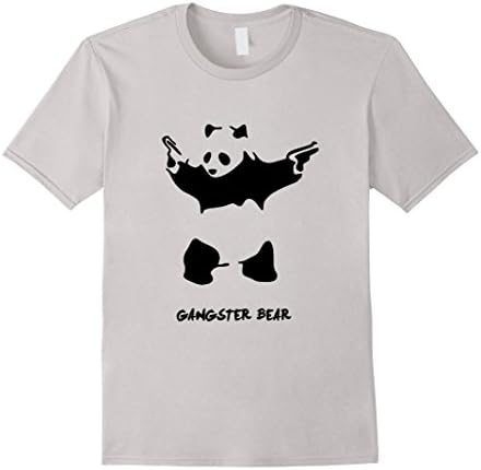 Men's Gangster Bear Beautiful Tee New 3XL Silver