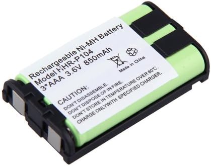 850mAh Cordless Phone Battery for Panasonic HHR-P104 GE Compatible for PANASONIC KX-TG2302B KX-TG236 KX-TG5421B KX-TG5480 KX-TG5672 KX-TGA547 KX-TG2303 KX-TG2386 KX-TG5421S KX-TG5480S KX-TG5672B KX-TGA547S KX-TG2312 KX-TG2386B KX-TG5421W KX-TG549 KX-TG5673 KX-TGA548