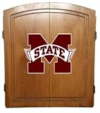 Mississippi State Bulldogs Dart Board Cabinet Set