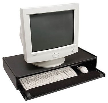 Computer Monitor Stand with Keyboard Tray - 27