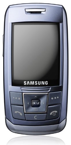 Samsung SGH-E250i - Téléphone portable coulissant - Ecran 2 - Photo / Mp3 / FM - Bluetooth - Bleu