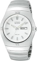 Citizen Stainless Steel Eco-Drive 180 Silver Dial BM8250-51A Watch