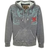 41sGhd9PhKL. SL160  Ed Hardy DBD Eagle Full Zip Hoodie   Mens ( sz. XL, Navy ) Reviews