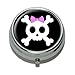 Girly Skull And Crossbones With Hairbow Pill Case Trinket Gift Box