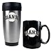 San Francisco Giants MLB Stainless Steel Travel Tumbler & Black Ceramic Mug Set - Primary Logo by Great American Products