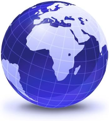 Stylized Earth Globe with Grid Wall Decal - 24 Inches H x 24 Inches W - Peel and Stick Removable Graphic