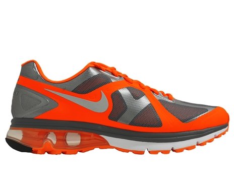 Nike Air Max Excellerate+ Mens Running Shoes Cool Grey/Metallic Silver-Total Orange-White 487975-002