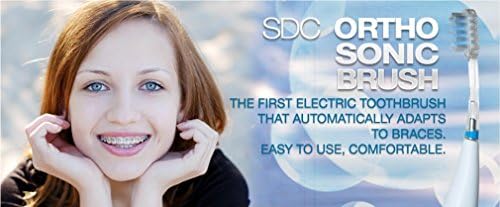 Sensitive Dental Care - Sonic Powered Toothbrush for Cleaning Teeth with Braces