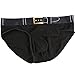 Barsty Men's Thong G-String Elastic Smooth Bikini Airplane Underwear Black M