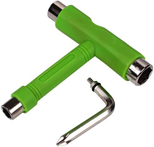 Akaigu Skate T TOOL Skateboard Longboard All In One Tool 3 Hole Wrench Green
