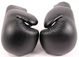 Pro 16oz Black Fitness Training Gloves w/Strap - Boxing