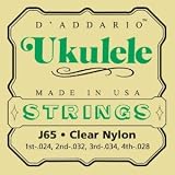 D'addario J65 Clear Nylon Ukulele Strings
