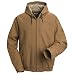 Bulwark Flame Resistant 11.5 oz Cotton/Nylon Excel FR ComforTouch Regular Brown Duck Hooded Jacket with Attached Three-Piece Hood with Drawstring and Toggles, Brown Duck, X-Large