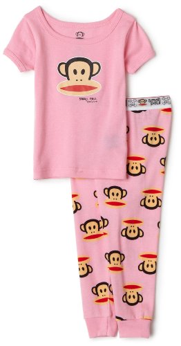 Paul Frank Tight Fitting PJ Set, 2 Piece, Pink