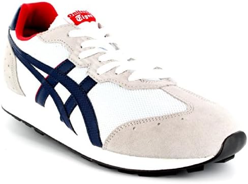 Mens Onitsuka Tiger T-Stormer Sporty Running Fitness Training Sneakers - White/Navy - 11